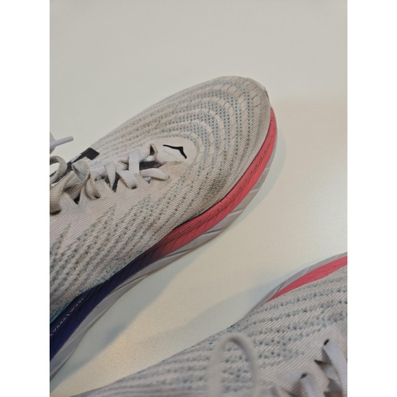 Hoka One One Mach 5 Shoes Mens Size 11.5 White Blue Running PROFLY+ Cushion - Picture 6 of 14